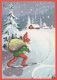 WEIHNACHTSMANN SANTA CLAUS Neujahr Weihnachten Vintage Ansichtskarte Postkarte CPSM #PBL429.DE - Santa Claus