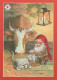 WEIHNACHTSMANN SANTA CLAUS Neujahr Weihnachten Vintage Ansichtskarte Postkarte CPSM #PBL106.DE - Santa Claus