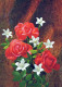 FLEURS Vintage Carte Postale CPSM #PAR913.FR - Flowers