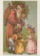 PÈRE NOËL ENFANT NOËL Fêtes Voeux Vintage Carte Postale CPSM #PAK379.FR - Santa Claus