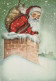 PÈRE NOËL NOËL Fêtes Voeux Vintage Carte Postale CPSM #PAJ734.FR - Santa Claus