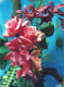 FLORES LENTICULAR 3D Vintage Tarjeta Postal CPSM #PAZ169.ES - Flowers