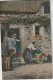 OP 23- LE BARBIER DU VILLAGE - BARBIER AVEC COUPE CHOU - CARTE COLORISEE -  2 SCANS - Andere & Zonder Classificatie