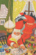 PAPÁ NOEL Feliz Año Navidad Vintage Tarjeta Postal CPSMPF #PKG340.ES - Santa Claus