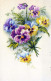 FLORES Vintage Tarjeta Postal CPSMPF #PKG038.ES - Flowers