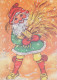 PAPÁ NOEL Feliz Año Navidad Vintage Tarjeta Postal CPSM #PBL175.ES - Santa Claus