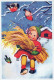 NIÑOS Escena Paisaje Vintage Tarjeta Postal CPSM #PBB447.ES - Szenen & Landschaften