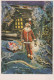 SANTA CLAUS Happy New Year Christmas Vintage Postcard CPSM #PAU534.GB - Santa Claus