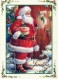 SANTA CLAUS CHRISTMAS Holidays Vintage Postcard CPSM #PAK835.GB - Santa Claus
