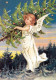 ANGEL CHRISTMAS Holidays Vintage Postcard CPSM #PAJ267.GB - Anges