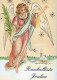 ANGEL CHRISTMAS Holidays Vintage Postcard CPSM #PAH692.GB - Anges
