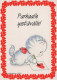 CHAT CHAT Animaux Vintage Carte Postale CPSM #PBQ837.FR - Chats