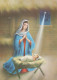 Vierge Marie Madone Bébé JÉSUS Noël Religion Vintage Carte Postale CPSM #PBP926.FR - Vierge Marie & Madones