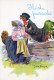 PÂQUES POULET ŒUF Vintage Carte Postale CPSM #PBO791.FR - Easter