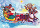 PÈRE NOËL Bonne Année Noël Vintage Carte Postale CPSM #PBL559.FR - Santa Claus