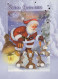 PÈRE NOËL Bonne Année Noël Vintage Carte Postale CPSM #PBL427.FR - Santa Claus