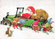 PÈRE NOËL Bonne Année Noël Vintage Carte Postale CPSM #PBB115.FR - Santa Claus