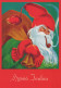 BABBO NATALE Natale Vintage Cartolina CPSM #PAJ737.IT - Santa Claus