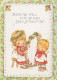 ANGELO Buon Anno Natale Vintage Cartolina CPSM #PAH636.IT - Anges