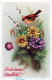 FLOWERS Vintage Postcard CPSMPF #PKG097.GB - Blumen