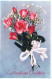 FLOWERS Vintage Postcard CPA #PKE493.GB - Flowers