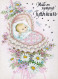 HAPPY BIRTHDAY CHILDREN GIRL CHILDREN Vintage Postal CPSM #PBT740.GB - Verjaardag