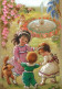 CHILDREN CHILDREN Scene S Landscapes Vintage Postcard CPSM #PBU475.GB - Scènes & Paysages