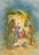 Virgen Mary Madonna Baby JESUS Christmas Religion Vintage Postcard CPSM #PBB831.GB - Virgen Mary & Madonnas