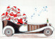 SANTA CLAUS Happy New Year Christmas Vintage Postcard CPSM #PBB112.GB - Santa Claus