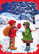 Happy New Year Christmas CHILDREN Vintage Postcard CPSM #PAY890.GB - Anno Nuovo