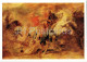 Painting By Peter Paul Rubens - The Lion Hunt - Horse - Flemish Art - 1985 - Russia USSR - Unused - Pittura & Quadri