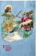 1909 ANGELO Buon Anno Natale Vintage Cartolina CPA #PAG692.IT - Engel