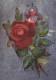 FIORI LENTICULAR 3D Vintage Cartolina CPSM #PAZ172.IT - Fleurs