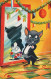 GATTO Vintage Cartolina CPSMPF #PKG909.IT - Cats