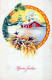 Buon Anno Natale Vintage Cartolina CPSMPF #PKG544.IT - Anno Nuovo