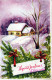 Buon Anno Natale Vintage Cartolina CPSMPF #PKG222.IT - Anno Nuovo