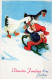 Buon Anno Natale GNOME Vintage Cartolina CPSMPF #PKD849.IT - Anno Nuovo