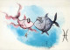 PESCE Animale Vintage Cartolina CPSM #PBS869.IT - Poissons Et Crustacés