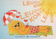 LEONE Animale Vintage Cartolina CPSM #PBS032.IT - Leones