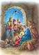 Vergine Maria Madonna Gesù Bambino Natale Religione Vintage Cartolina CPSM #PBP998.IT - Jungfräuliche Marie Und Madona