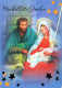 Vergine Maria Madonna Gesù Bambino Natale Religione Vintage Cartolina CPSM #PBP739.IT - Jungfräuliche Marie Und Madona