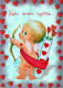 ANGELO Natale Vintage Cartolina CPSM #PBP611.IT - Angels