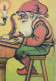 BABBO NATALE Buon Anno Natale Vintage Cartolina CPSM #PBL243.IT - Kerstman