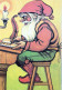 BABBO NATALE Buon Anno Natale Vintage Cartolina CPSM #PBL243.IT - Santa Claus