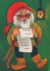 BABBO NATALE Buon Anno Natale Vintage Cartolina CPSM #PBL366.IT - Kerstman
