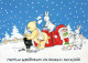 BABBO NATALE Buon Anno Natale Vintage Cartolina CPSM #PBB259.IT - Santa Claus