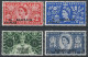 1953 Bahrain Incoronazione 4v. MNH SG N. 90/93 - Andere & Zonder Classificatie