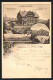 Vorläufer-Lithographie Graz, 1894, Alpen Hotel Stubenberghaus Auf Dem Schöckel, Panorama Mit Schlossberg  - Other & Unclassified