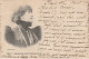 PE 25- Mme SARAH BERNHARDT - PORTRAIT  PAR REUTLINGER - CORRESPONDANCE 1901 -  2 SCANS - Theatre