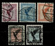 Ref 1646 - Germany 1926 Air - Fine Used Set Stamps SG 394-398 - Oblitérés